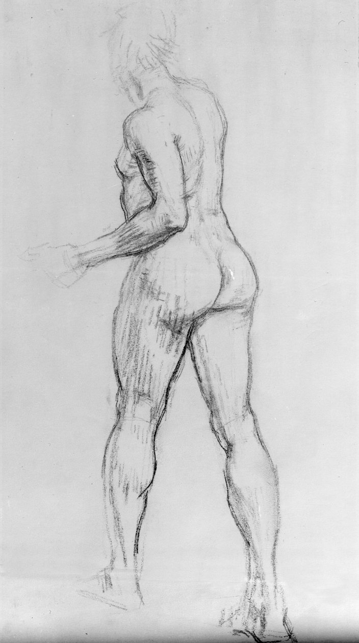 Study of a nude woman by Isaac Rosenberg