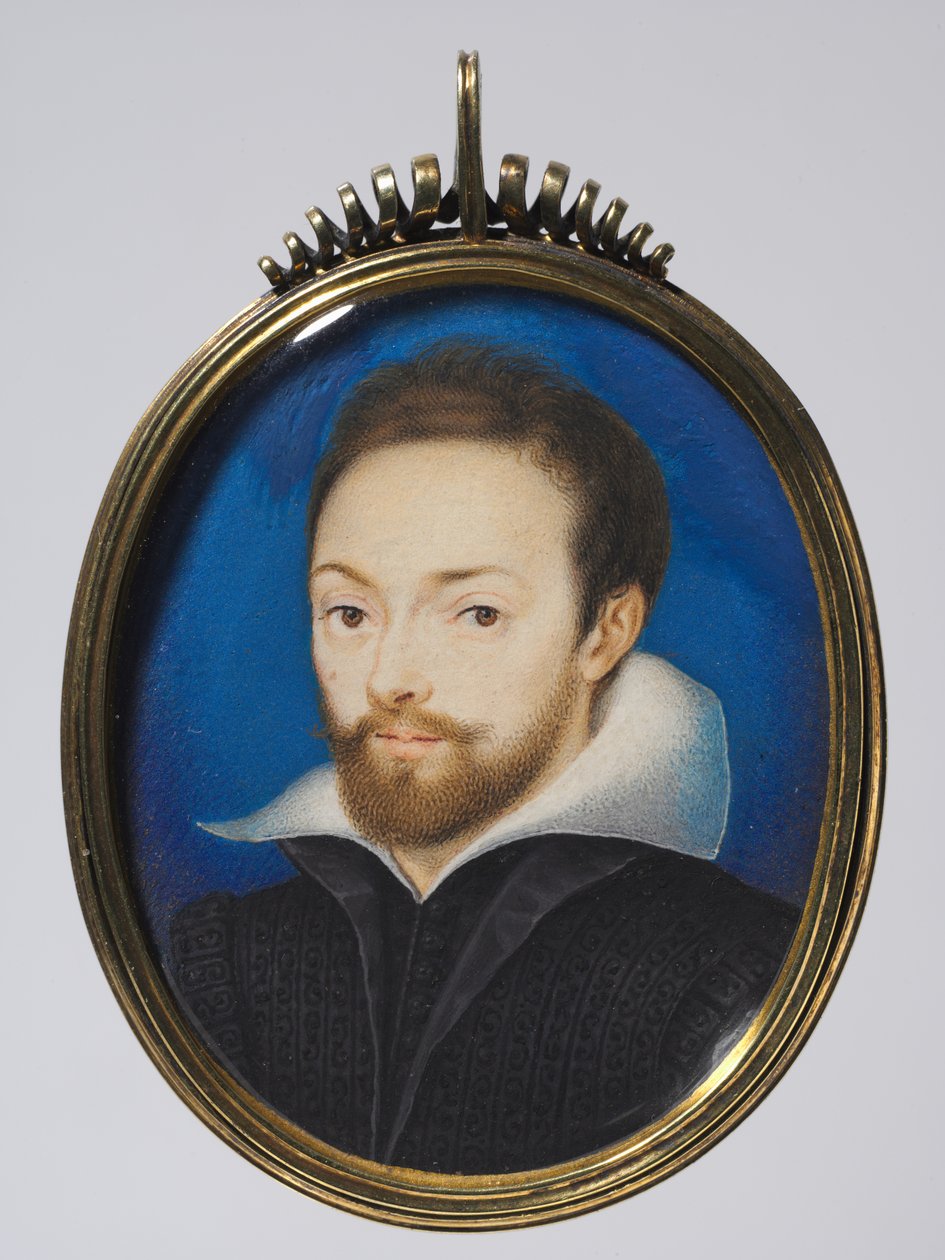 Portrait of a Man by Isaac (after) Oliver
