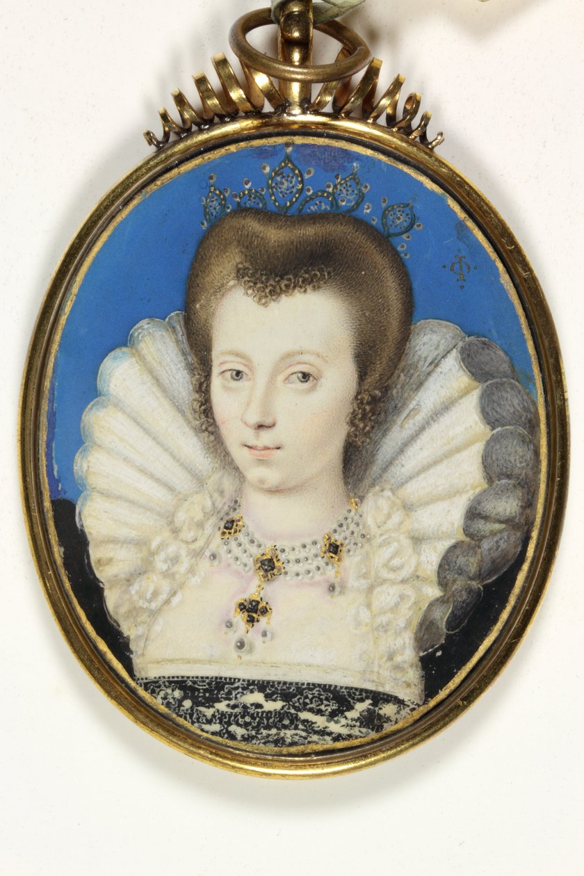 A Lady traditionally identified as Elizabeth Bruges, Lady Kennedy by Isaac (attr. to) Oliver