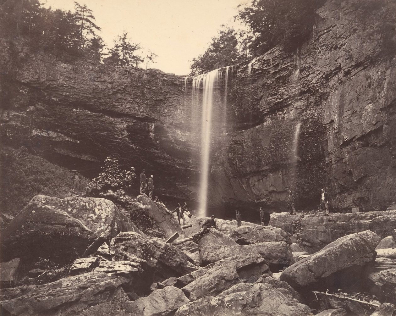 Lulah Falls, Lookout Mountain, Georgia, 1864-65 by Isaac H. Bonsall