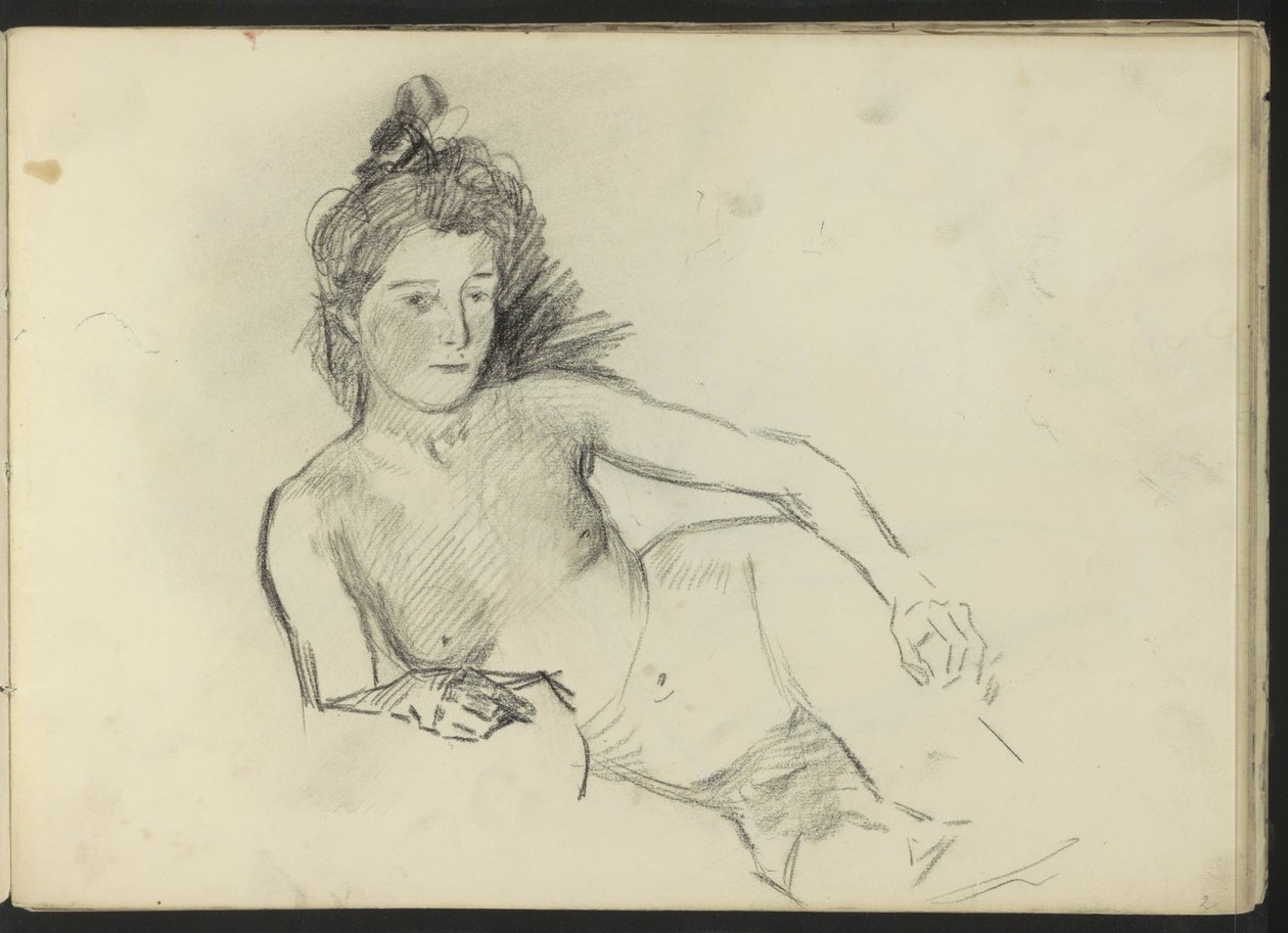 Reclining Female Nude by Isaac Israels