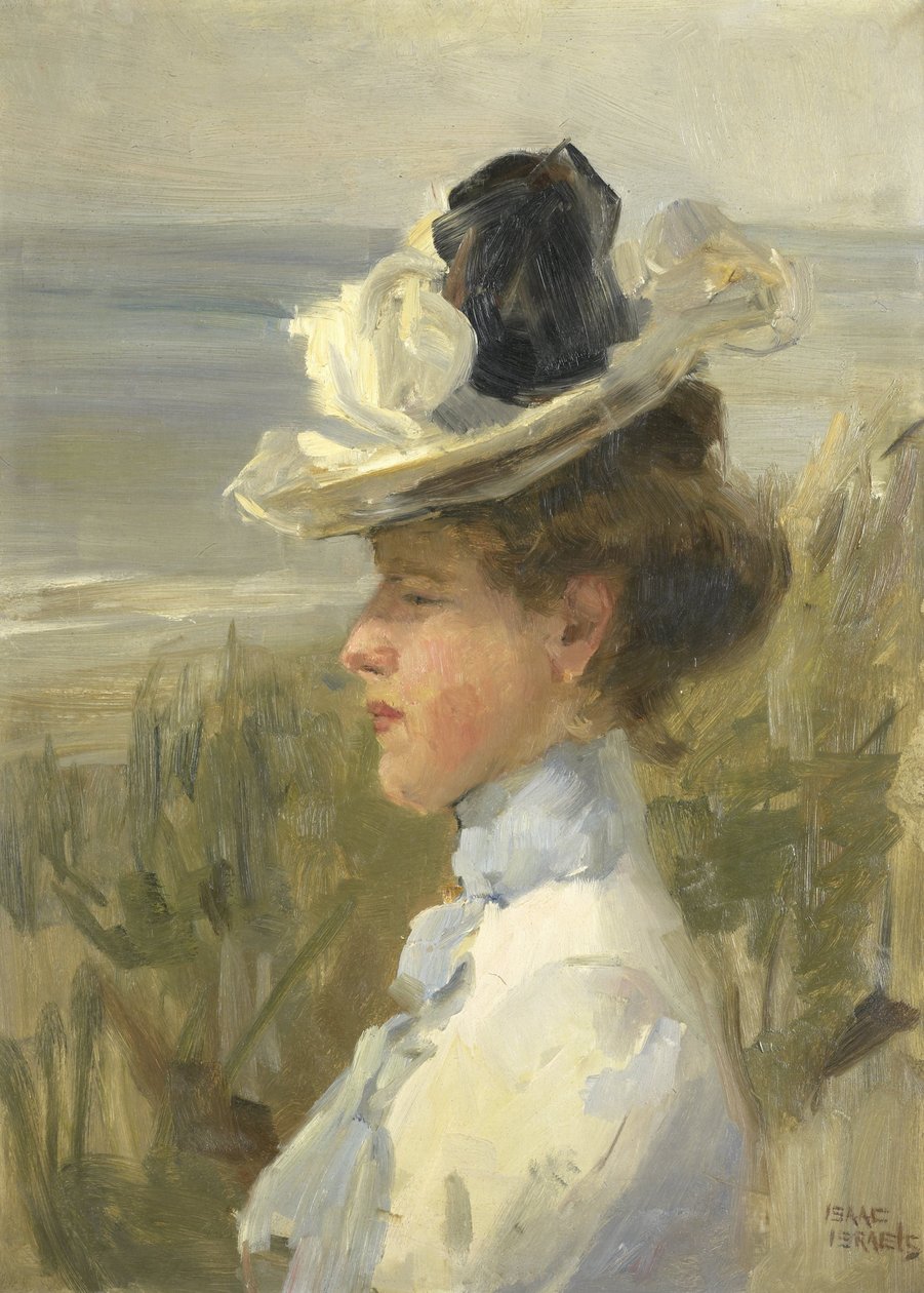 Young Woman, Gazing at the Sea by Isaac Israels