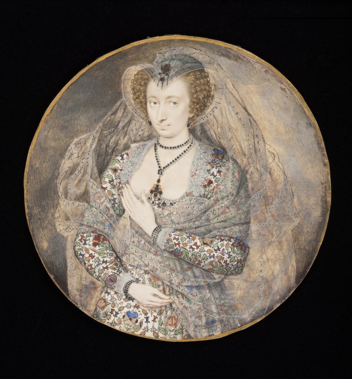 Unknown Lady, Formerly Called Lucy Harrington, Countess of Bedford, c.1605 by Isaac Oliver