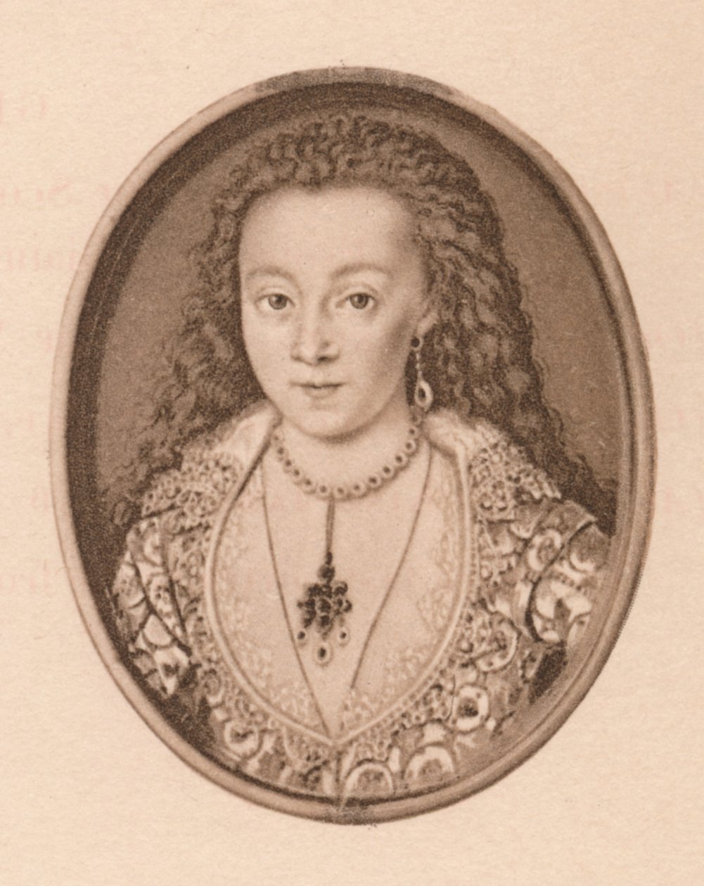 Portrait - Arabella Stewart by Isaac Oliver I