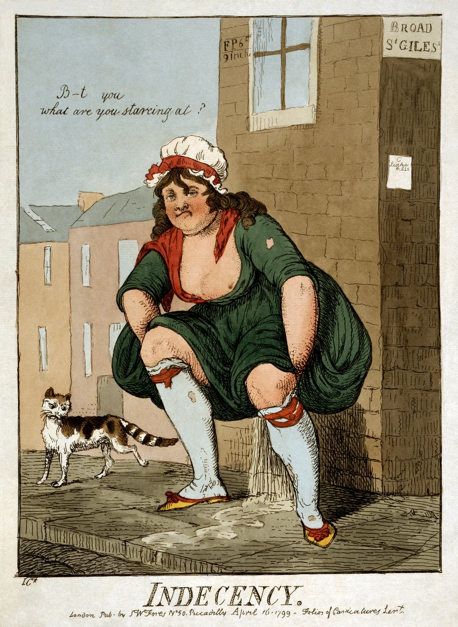 Indecency by Isaac Robert Cruikshank