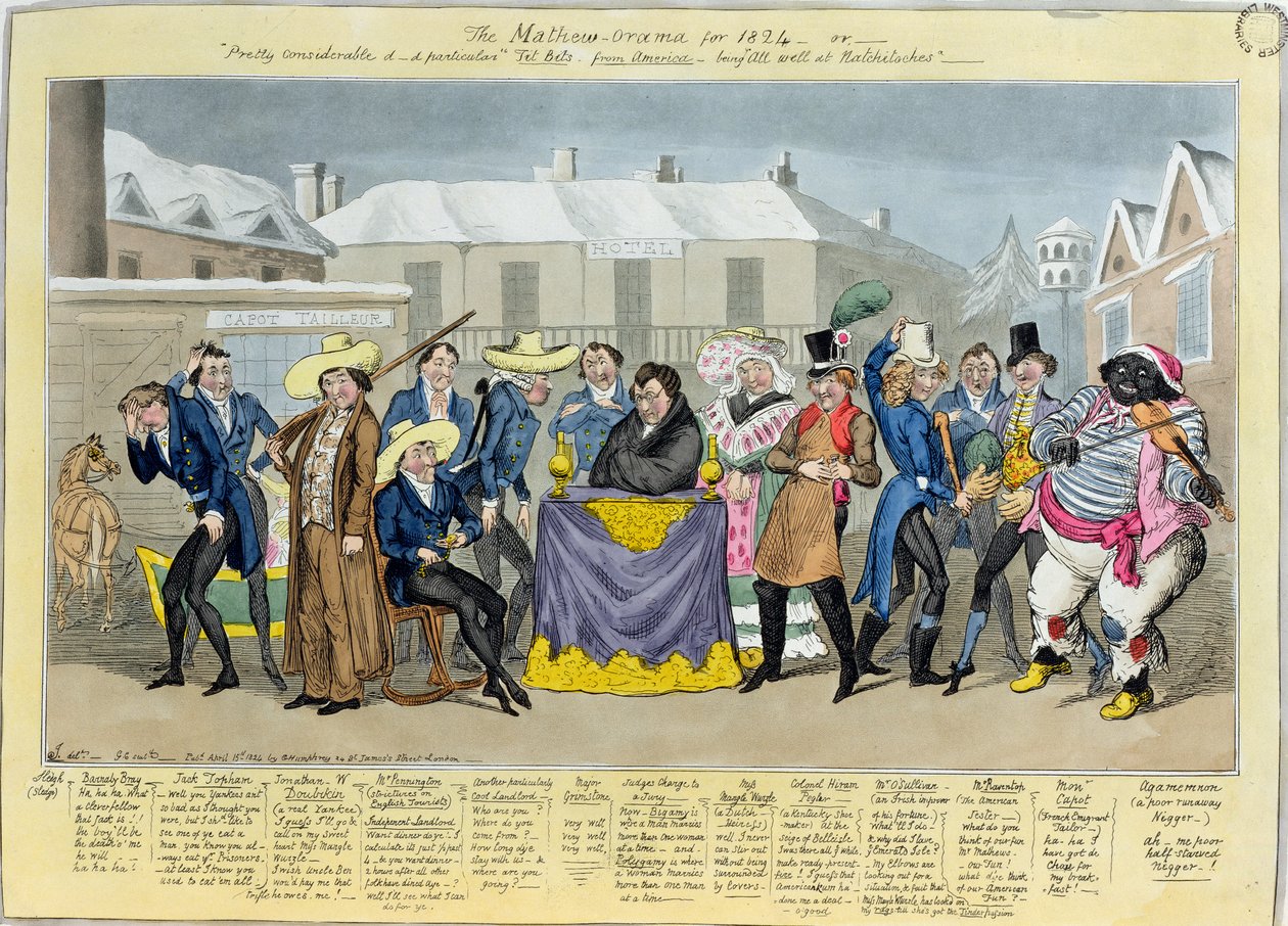 The Mathew-Orama for 1824 by Isaac, Robert and George Cruikshank