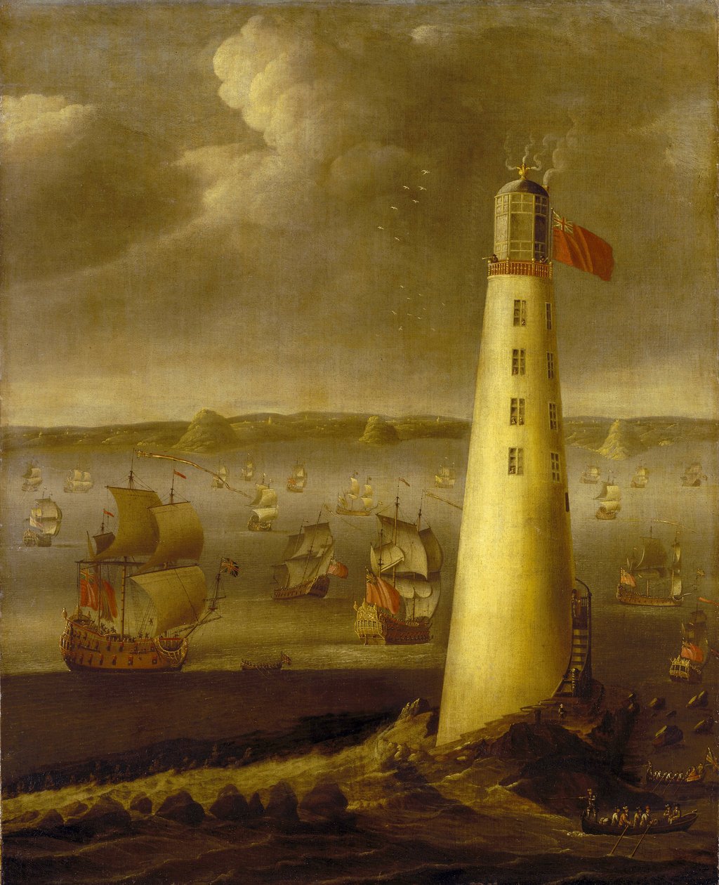 Eddystone Lighthouse, Off the Coast of Devon by Isaac Sailmaker
