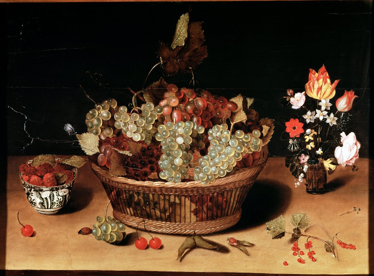 Still Life with Flowers and Fruits by Isaac Soreau