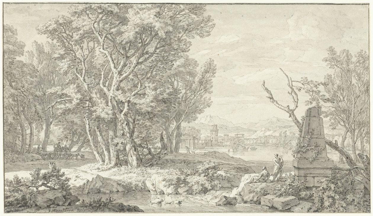 Arcadian Landscape by Isaac de Moucheron