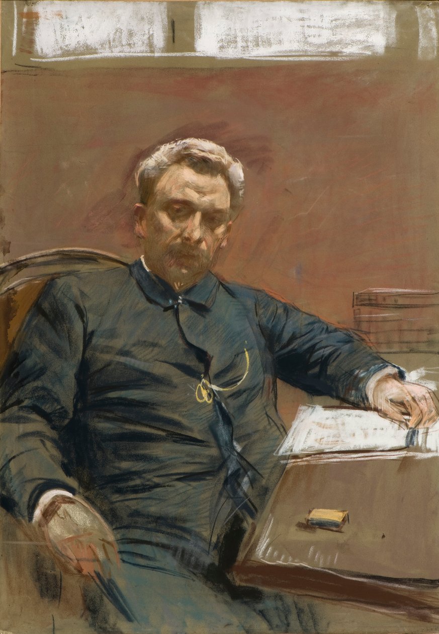 Portrait of the silent film actor Alexander Pavlovich Lensky, 1890s by Isaak Ilyich Levitan