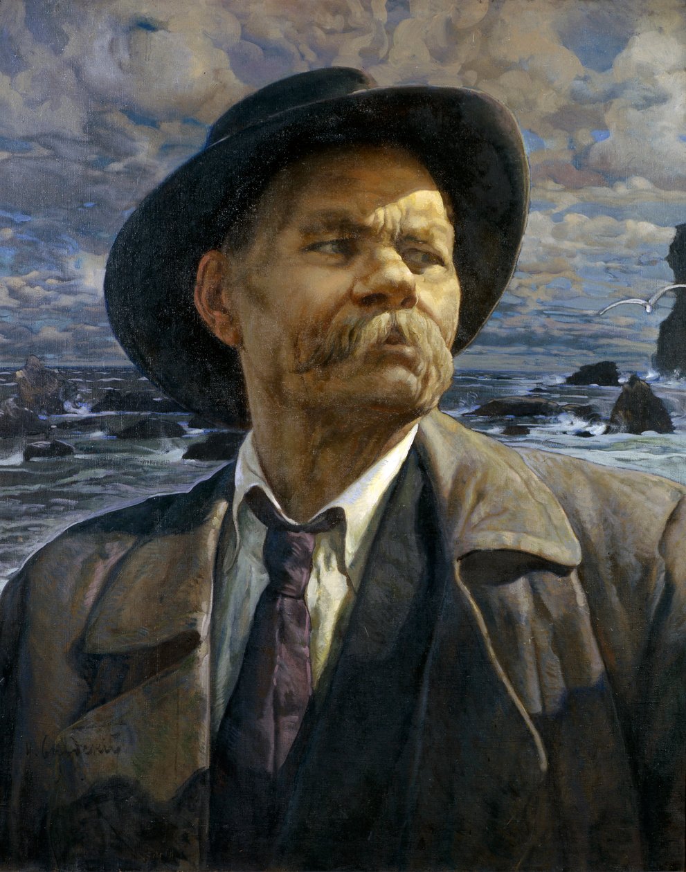 Portrait of the Author Maxim Gorky, 1936 by Isaak Israilevich Brodsky