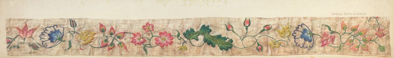 Bed Valance Detail, c. 1939 by Isabella Ruth Doerfler