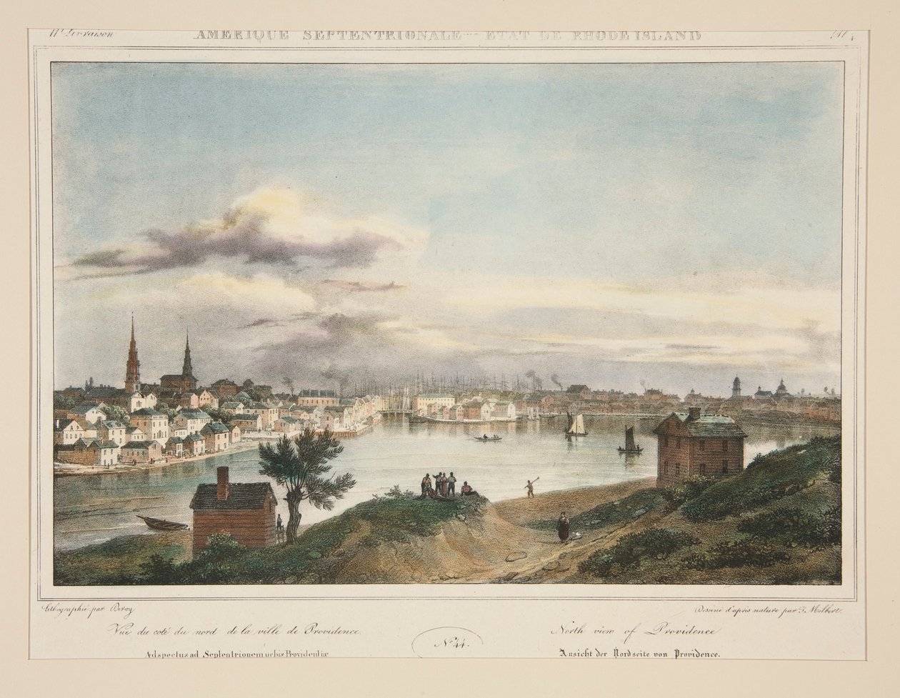North America - State of Rhode Island. No. 44, Plate 4 by Isidore Laurent Deroy