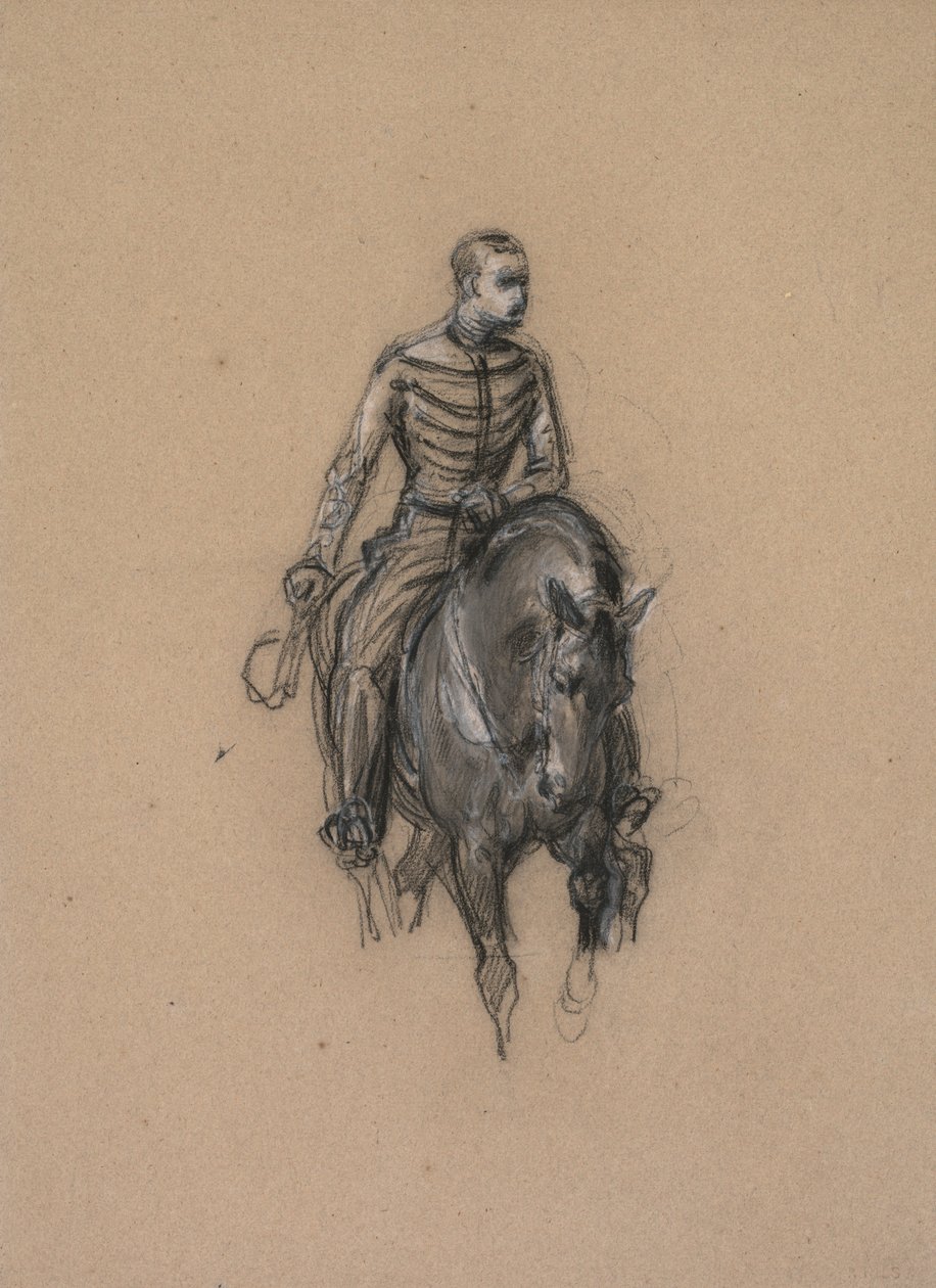 Soldier on Horseback by Isidore Pils