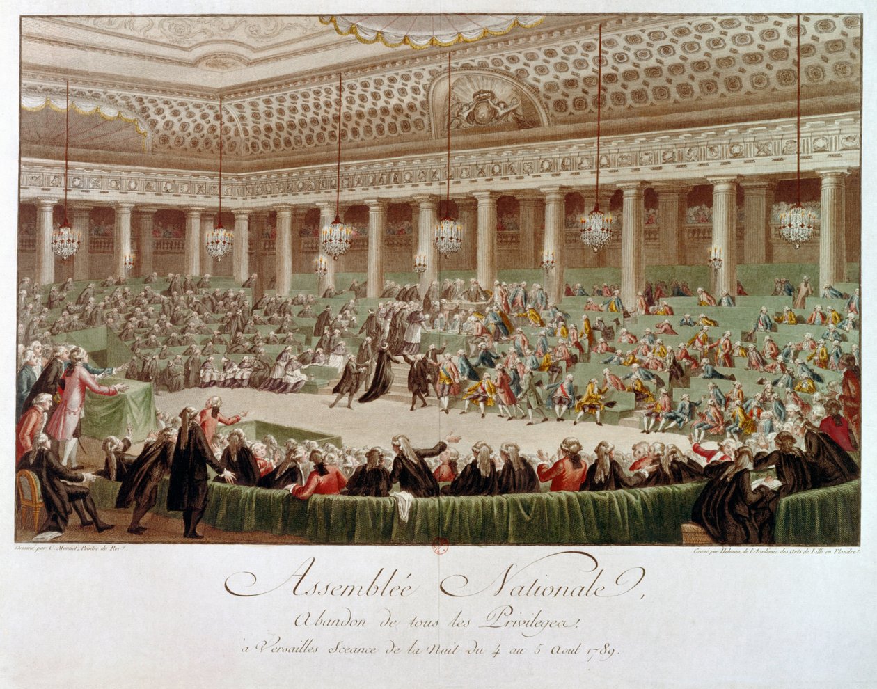 The Night of August 4 by Isidore Stanislas Helman