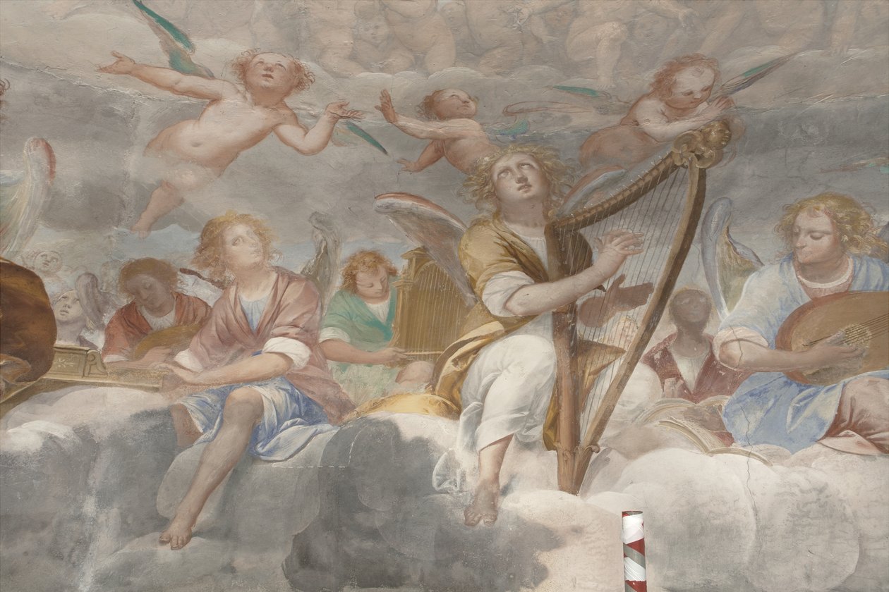 Angels, Musician Angels and Puttos (detail) by Isidoro Bianchi