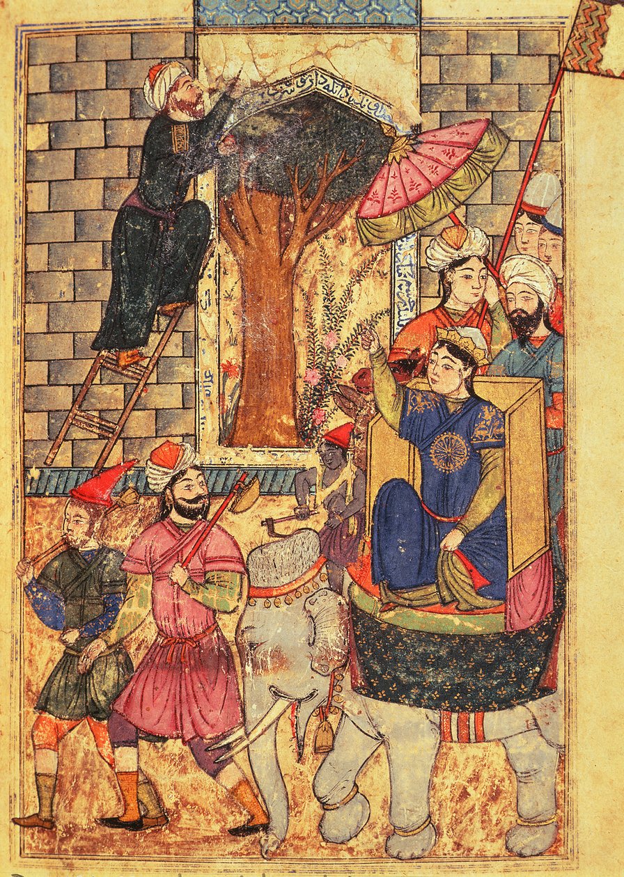 The Sultana leaving the palace, from 