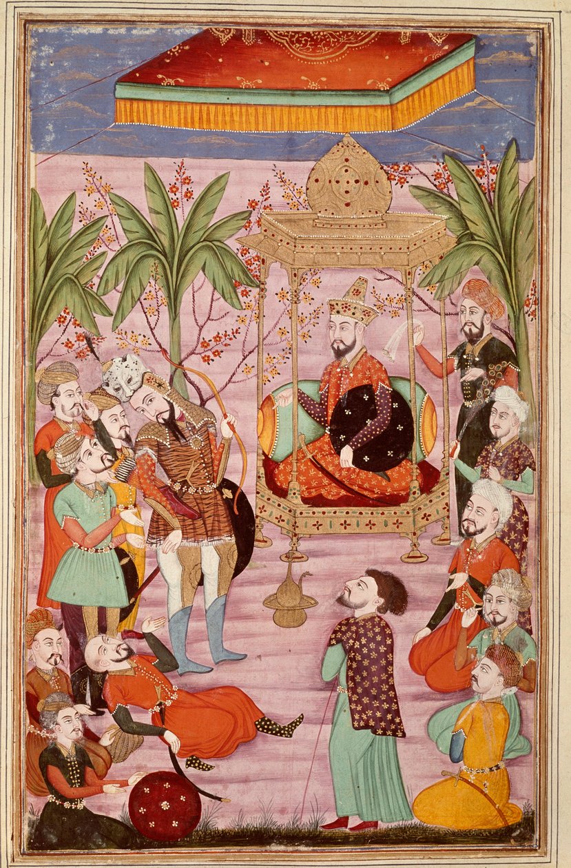 King Keikaous Orders the Capture of Roustam from 'Shahnameh' by Ferdowsi