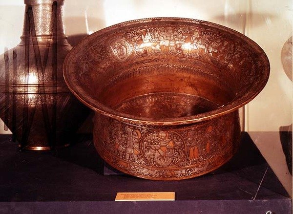 Mameluke bowl, known as the Baptistry of St. Louis, from Egypt by Islamic School