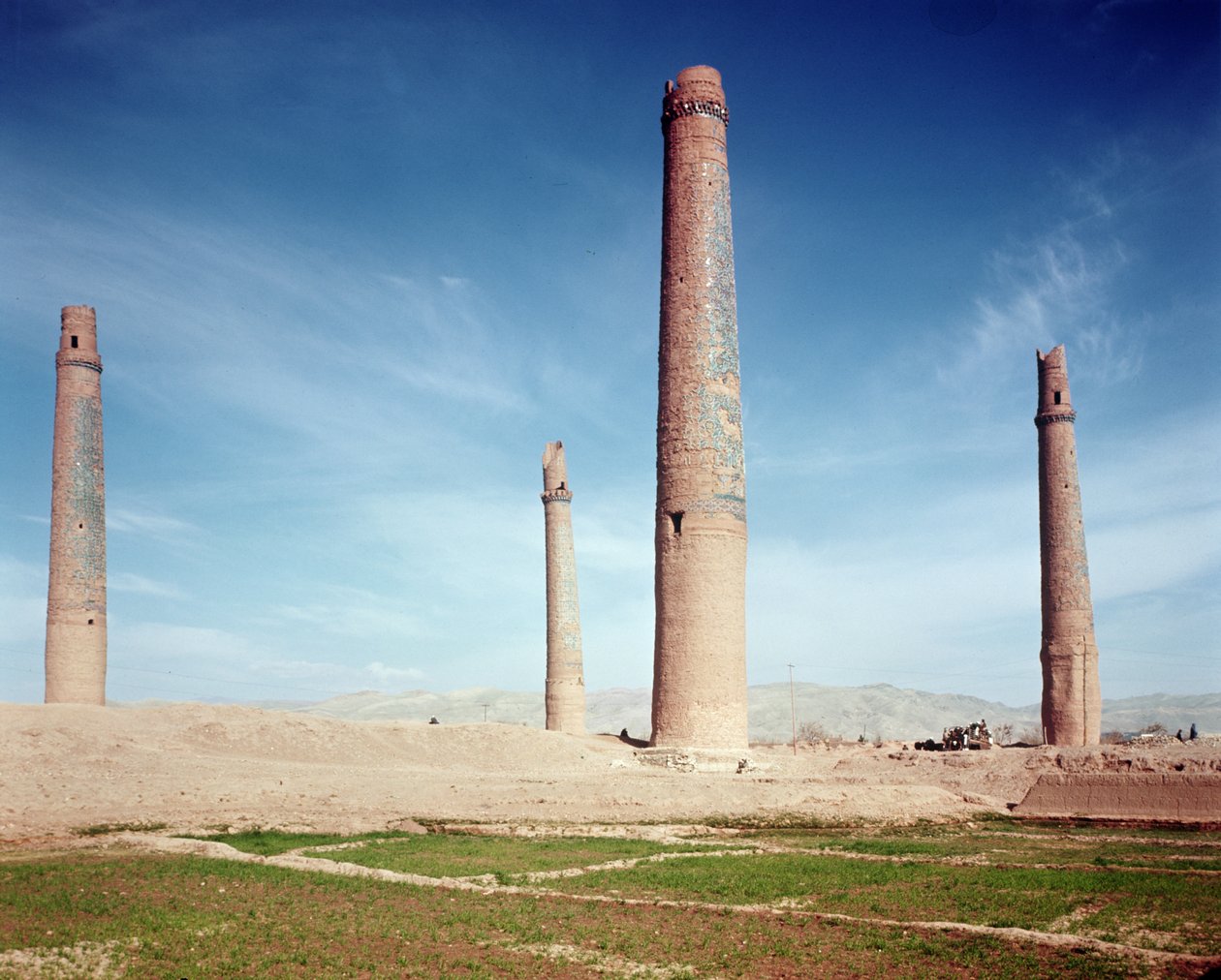Minarets of the Hussein Baiqara Madrasa by Islamic School