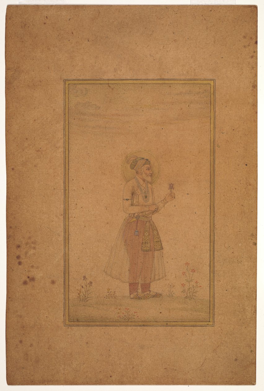 Portrait of Shah Jahan, mid 17th century by Islamic School
