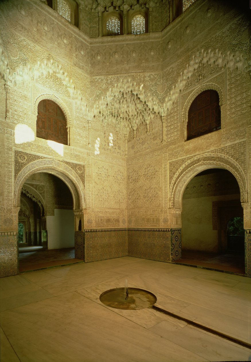 The Room of the Two Sisters (Sala de las Dos Hermanas) 14th century by Islamic School