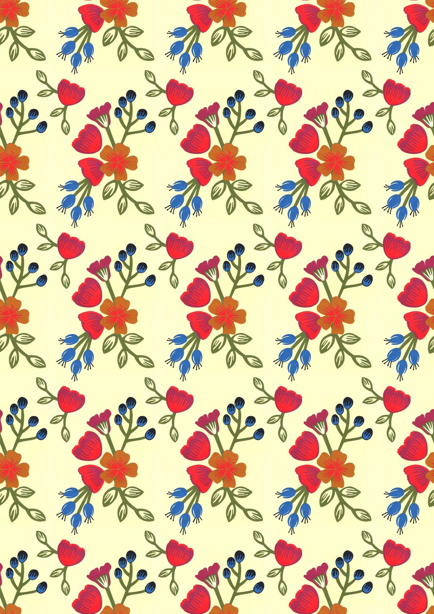 Flora print, 2015 by Isobel Barber