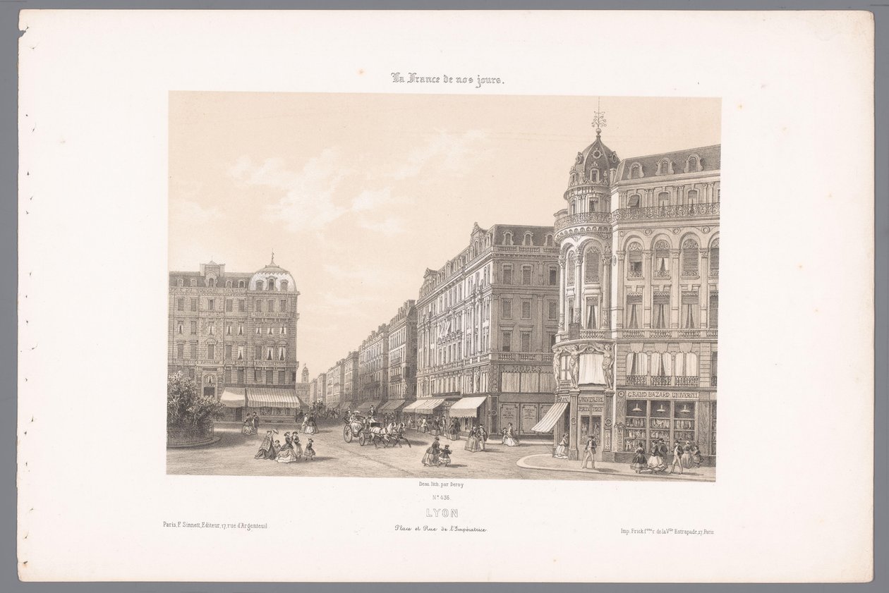View of Place and Rue de l