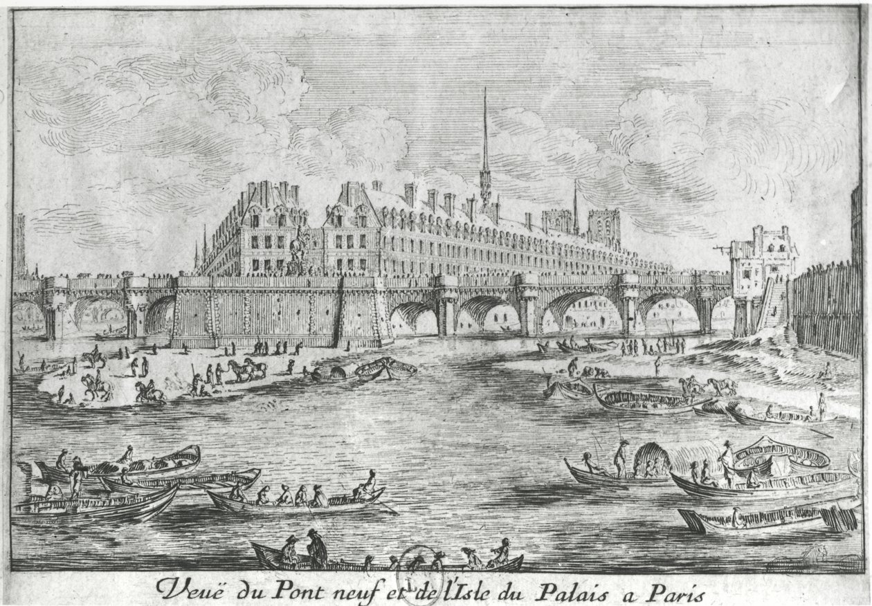 View of the Pont Neuf and the Isle du Palais, Paris by Israël Silvestre the Younger