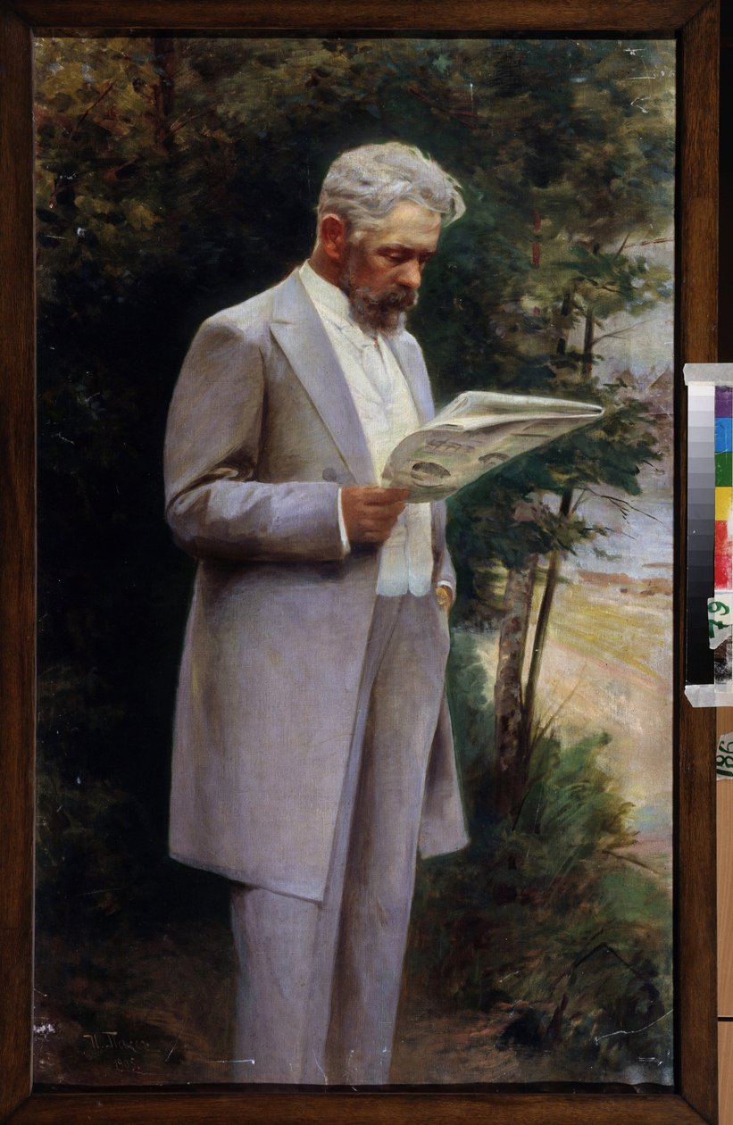 Portrait of Nikolai Garin-Mikhailovsky by Israel Abramovich Pass