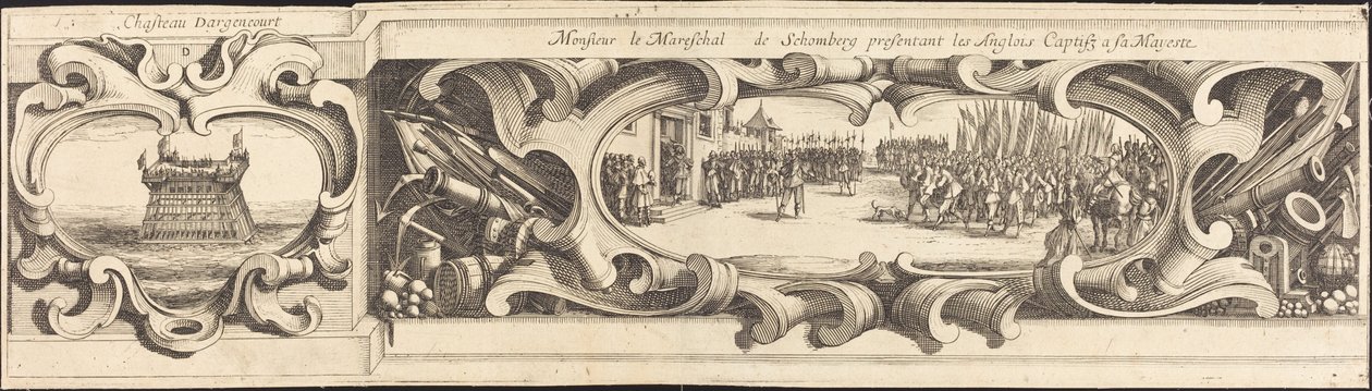 The Siege of La Rochelle (plate 14 of 16) by Israel Henriet or Abraham Bosse after Jacques Callot