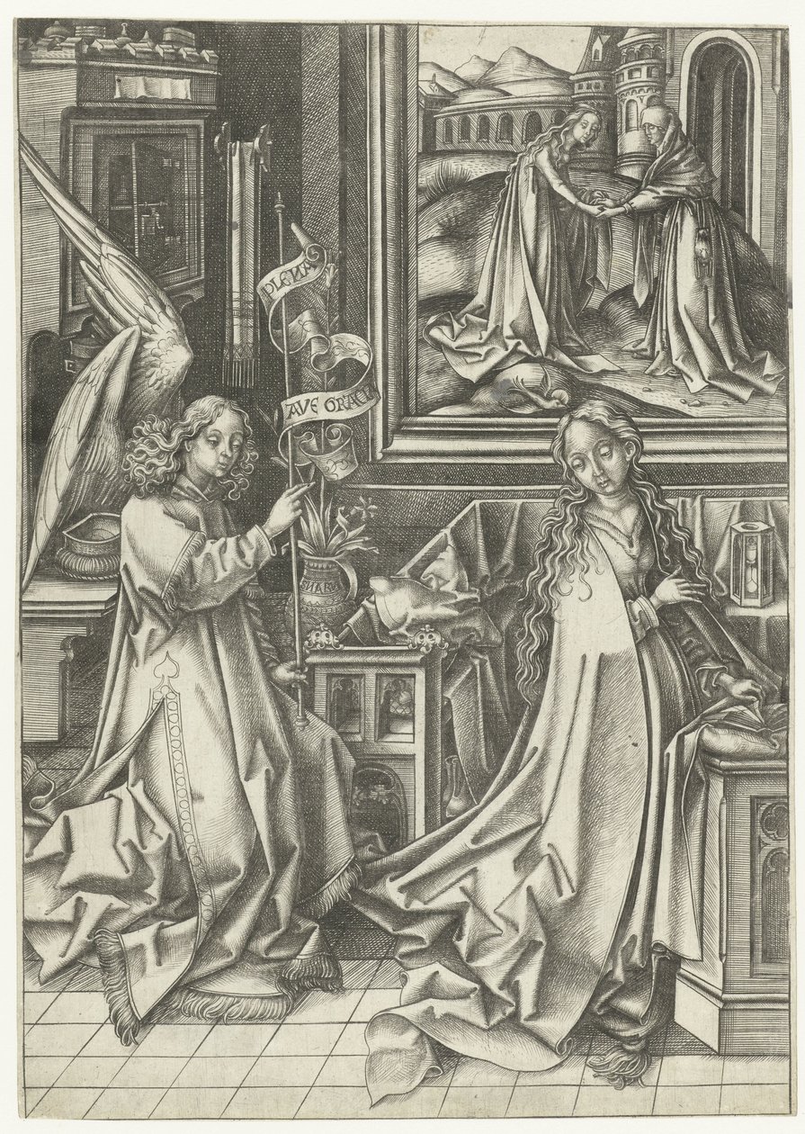 Annunciation by Israhel van Meckenem