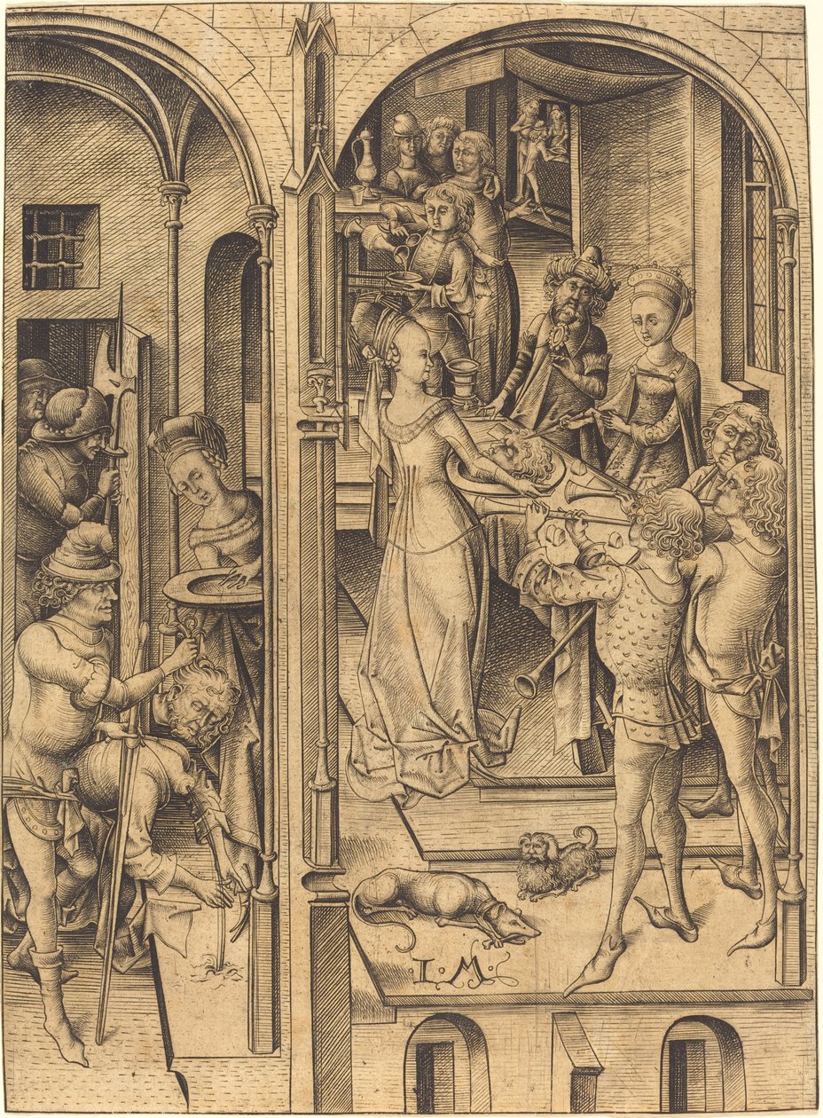 Beheading of Saint John the Baptist, c. 1480 by Israhel van Meckenem