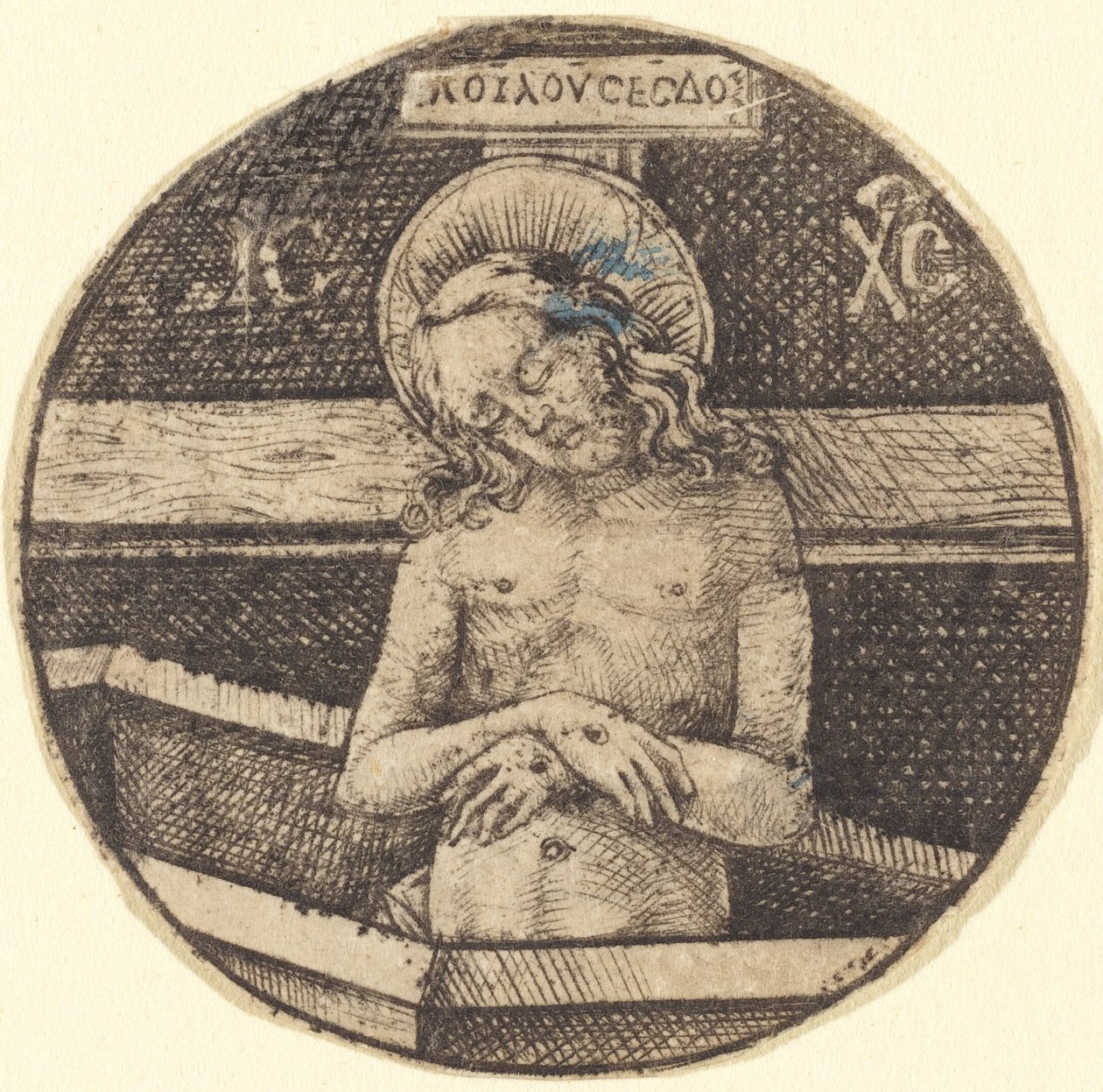 Christ as the Man of Sorrows by Israhel van Meckenem