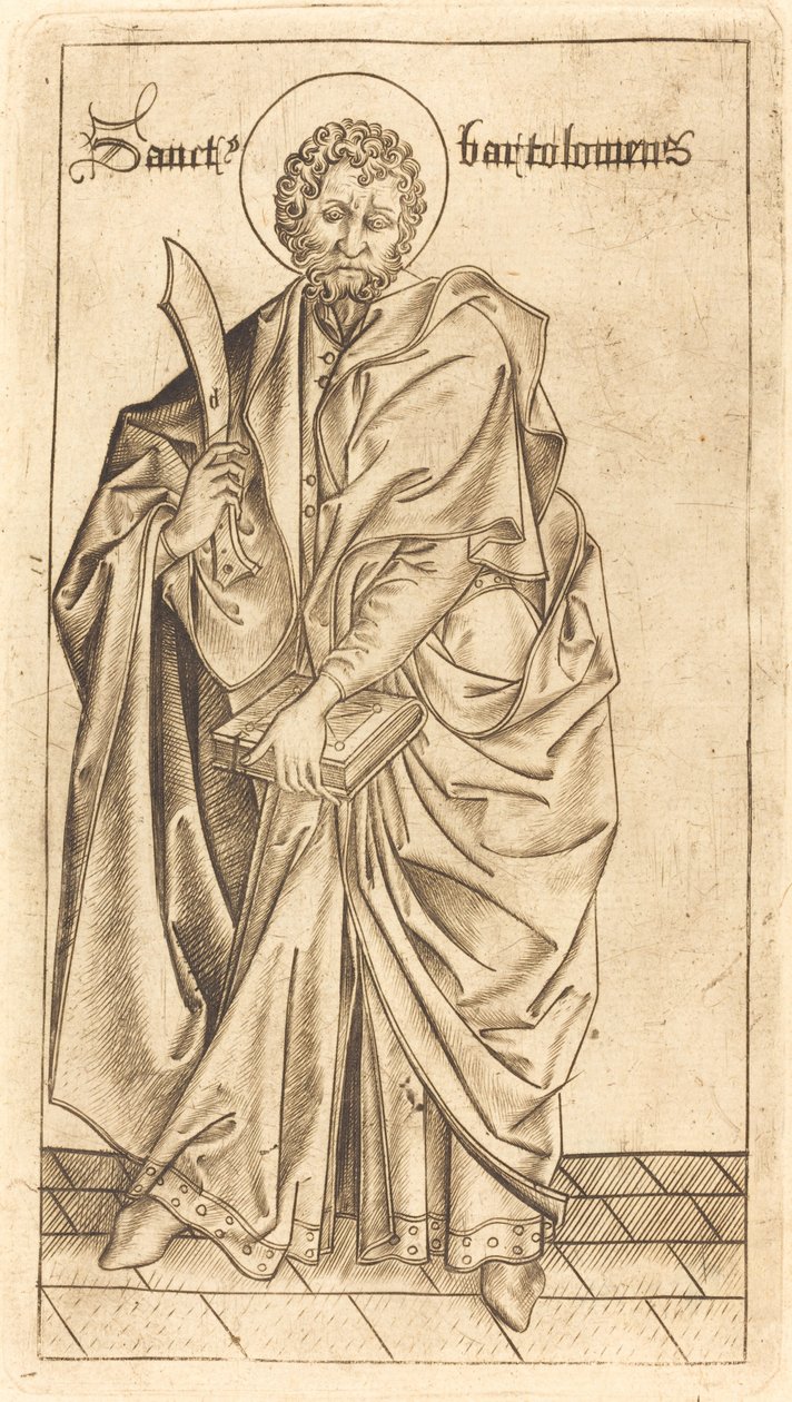 Saint Bartholomew, c. 1470-1480 by Israhel van Meckenem