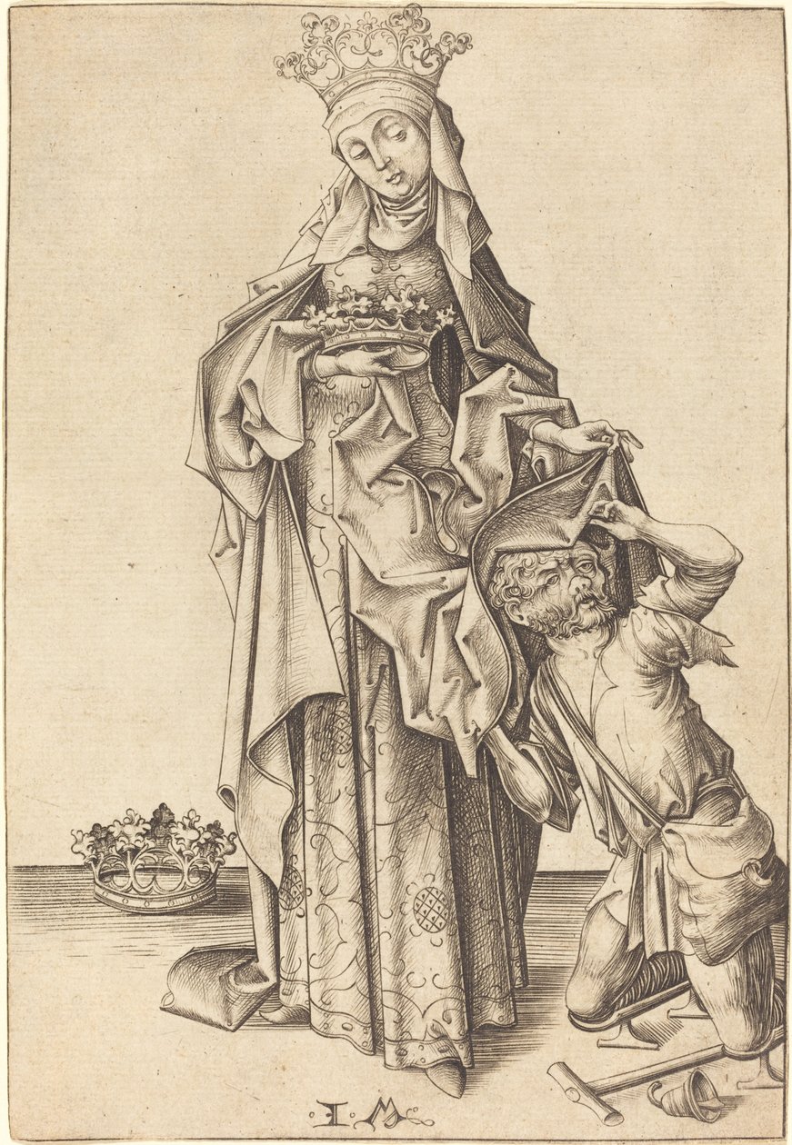Saint Elizabeth of Thuringia, c. 1475-1480 by Israhel van Meckenem