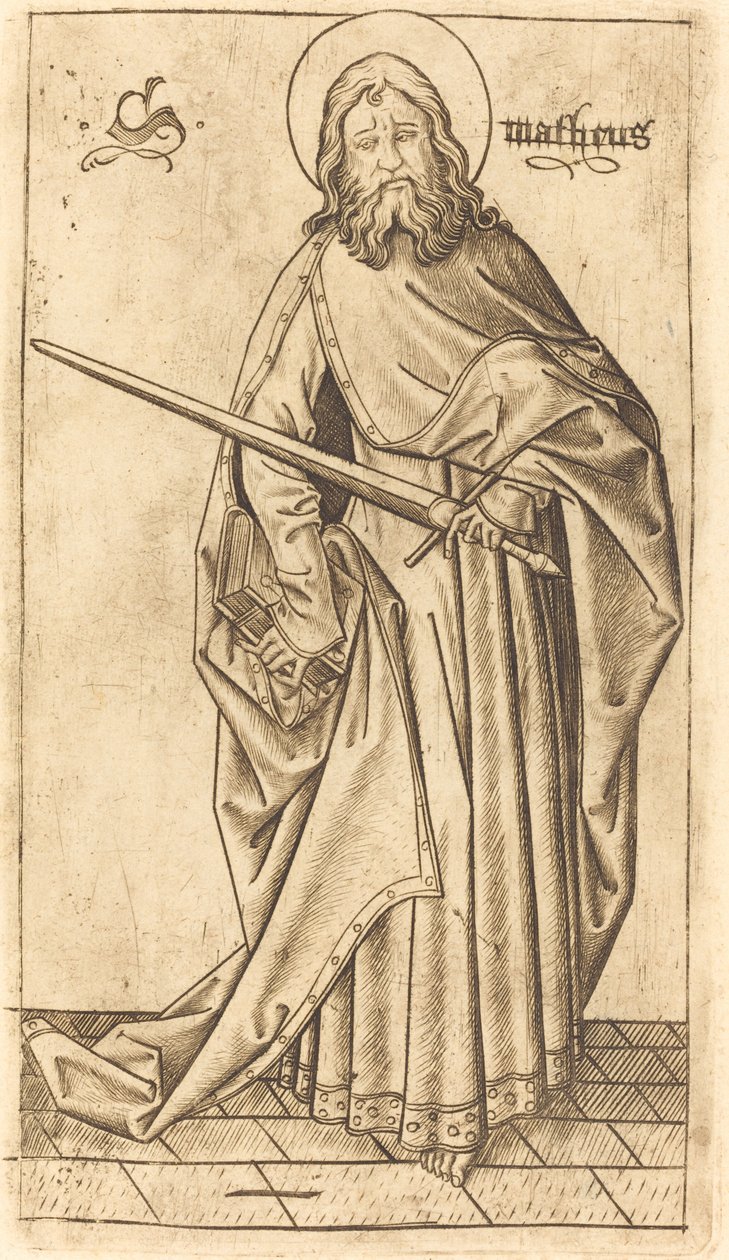 Saint Paul or Saint Matthew by Israhel van Meckenem