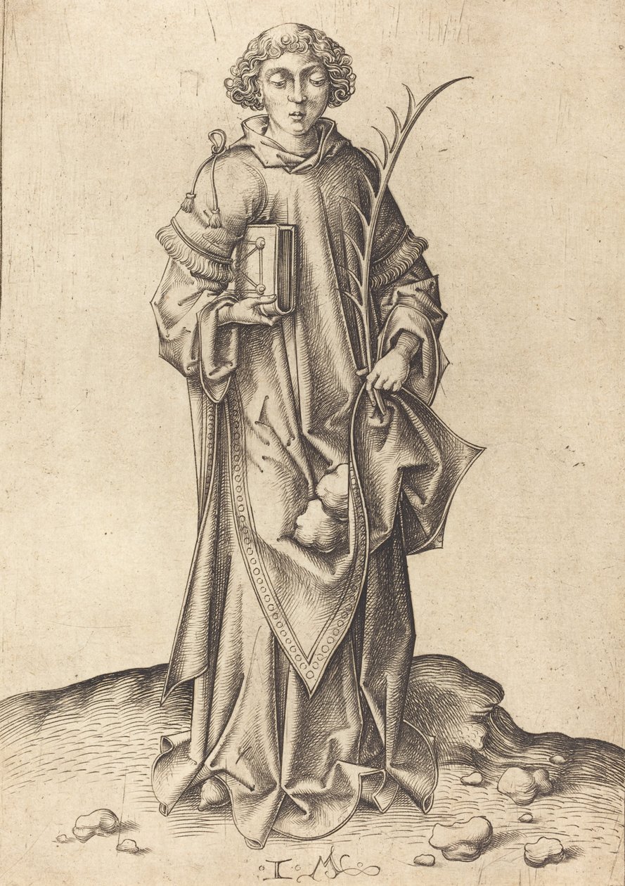 Saint Stephen by Israhel van Meckenem