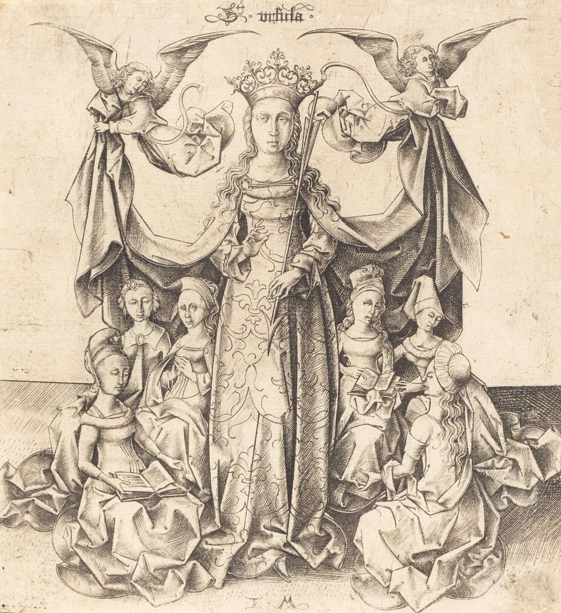 Saint Ursula and Her Maidens, c. 1475-1480 by Israhel van Meckenem