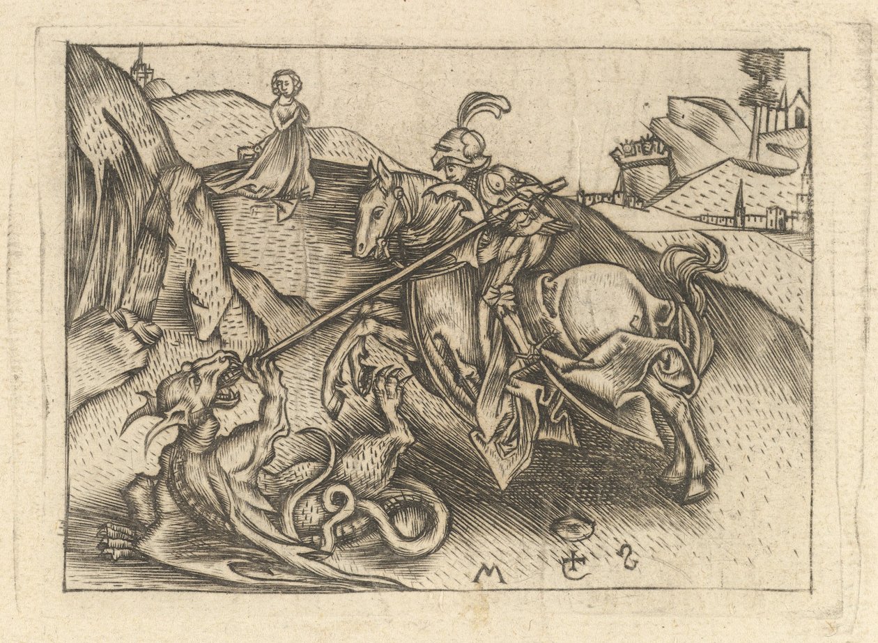 St. George by Israhel van Meckenem