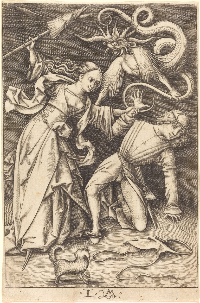 The Angry Wife by Israhel van Meckenem