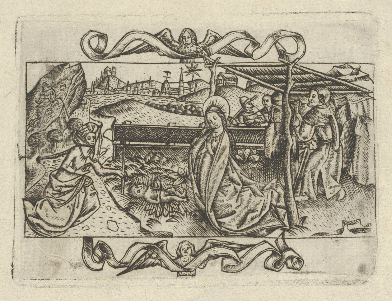 The Nativity by Israhel van Meckenem