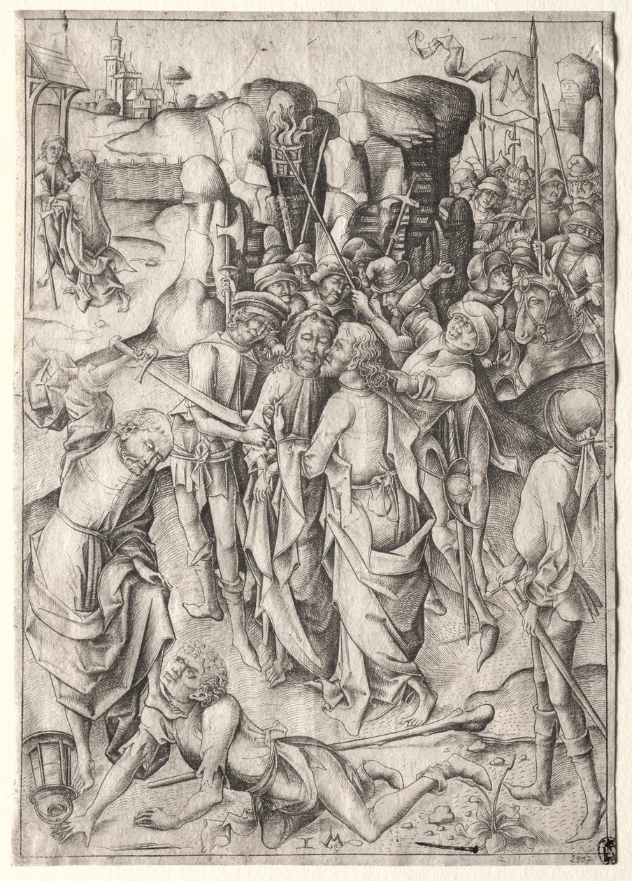 The Passion: Christ Taken Captive by Israhel van Meckenem