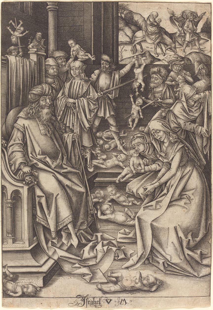 Massacre of the Innocents by Israhel van Meckenem after Hans Holbein the Elder