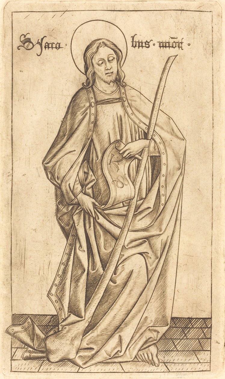 Saint James the Less by Israhel van Meckenem after Master E.S.