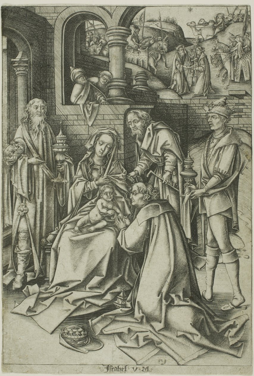 The Adoration of the Magi by Israhel van Meckenem the younger