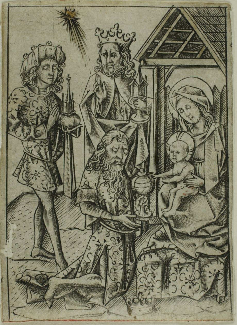The Adoration of the Magi by Israhel van Meckenem the younger