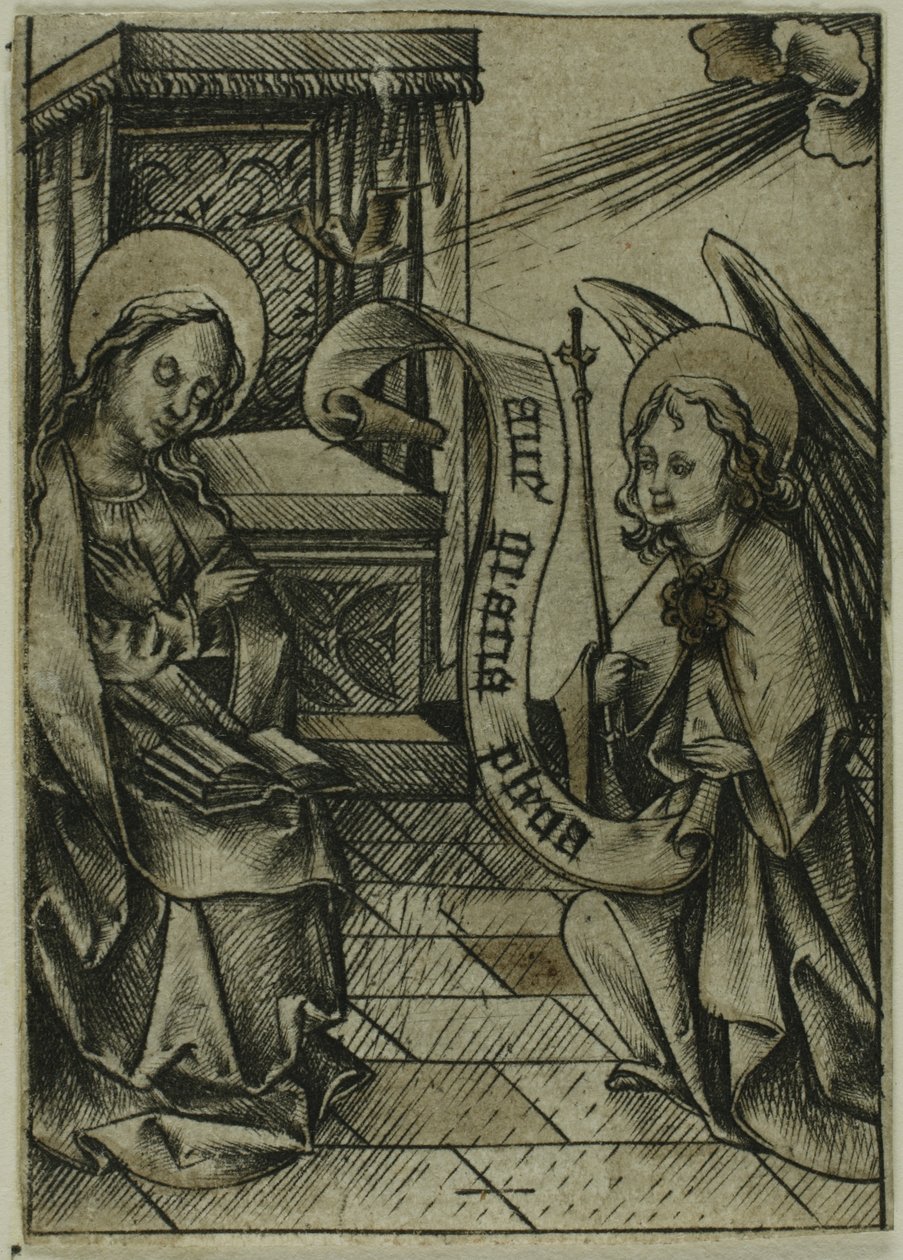 The Annunciation by Israhel van Meckenem the younger