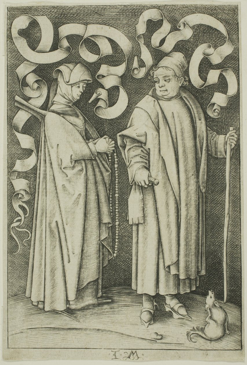 The Churchgoers by Israhel van Meckenem the younger