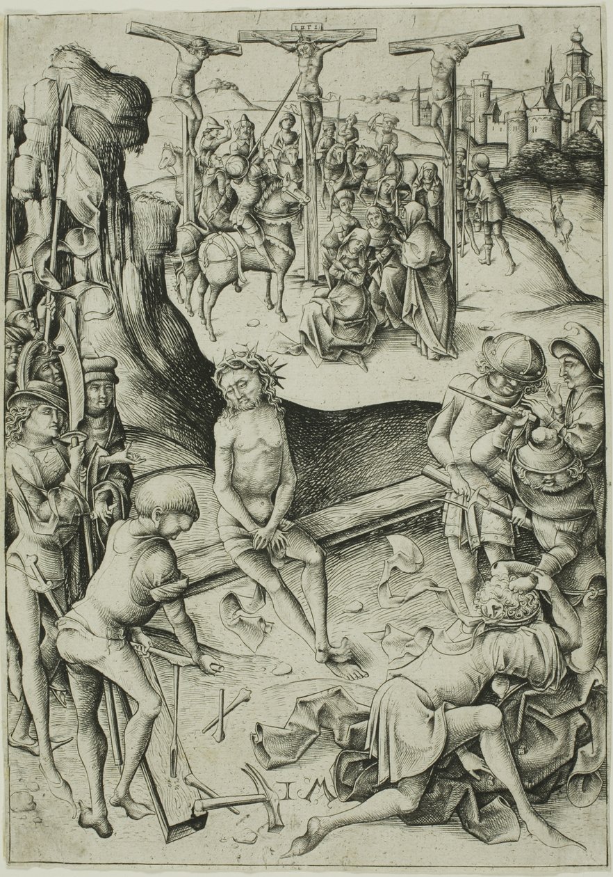 The Crucifixion by Israhel van Meckenem the younger